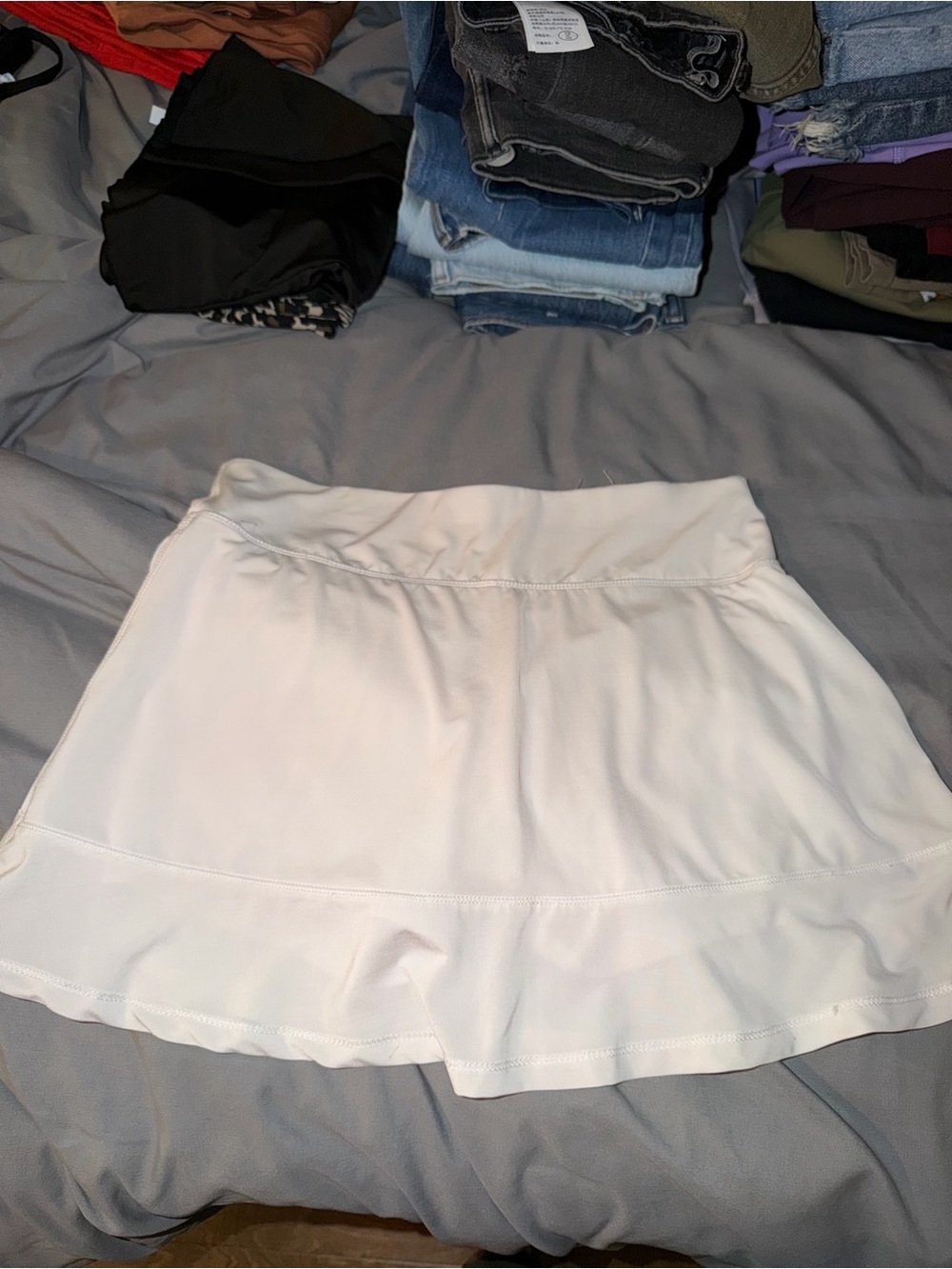 Calvin Klein White Men’s Swim Trunks with Logo Waistband